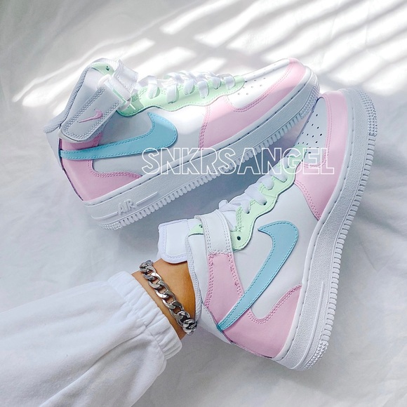 Nike custom air force 1 mid pastel - Picture 2 of 3